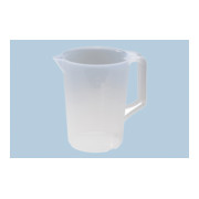 Hünersdorff Messkanne 2.000 ml, PP, 1 Skala geschlossener Griff, transparent