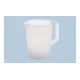 Hünersdorff Messkanne 3.000 ml, PP, 1 Skala geschlossener Griff, transparent