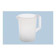 Hünersdorff Messkanne 3.000 ml, PP, 1 Skala geschlossener Griff, transparent-1