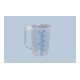 Hünersdorff Messkanne 500 ml, PP, 2 Skalen geschlossener Griff, transparent