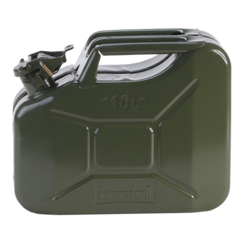 Hünersdorff Metall-Kraftstoff-Kanister CLASSIC 10 L olivgrün, pulverbeschichtet