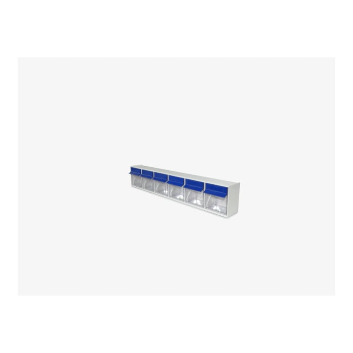 Hünersdorff MultiStore Magazin-Schrank 56 einbrennlackiertem Stahlblech,enzianblau