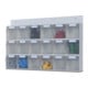 Hünersdorff MultiStore Wand-Set 18 Klarsichtbehälter hochschlagfestem Kunststoff, lichtgrau-1