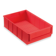 Hünersdorff Regalbox aus PP, 300x183x81 mm rot, Volumen 3,44 L, breit