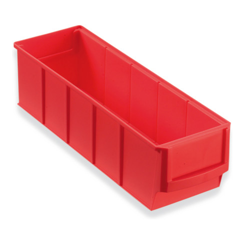 Hünersdorff Regalbox aus PP, 300x91x81 mm rot, Volumen 1,62 L, schmal