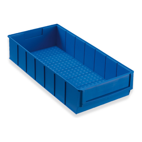Hünersdorff Regalbox aus PP, 400x183x81 mm blau, Volumen 4,72 L, breit