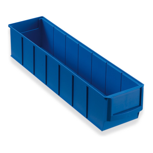Hünersdorff Regalbox aus PP, 400x91x81 mm blau, Volumen 2,22 L, schmal