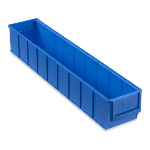 Hünersdorff Regalbox aus PP, 500x91x81 mm blau, Volumen 2,82 L, schmal