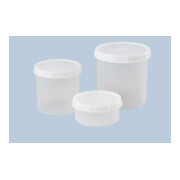 Hünersdorff Schraubdose 1.000 ml, PP, rund transparent, mit naturfarbenem Deckel-2