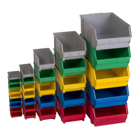 Hünersdorff Sichtbox aus PS, Gr. 4 blau