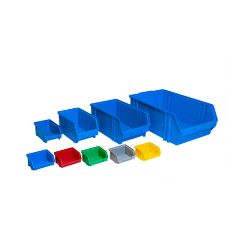 Hünersdorff Sichtbox aus PS, Gr. 4 blau