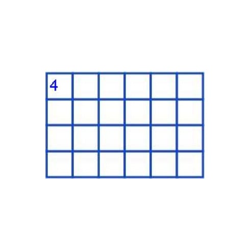 Hünersdorff Sort-kasten PP-CLASSIC, 24 Fächer 225x335x55 mm, blau