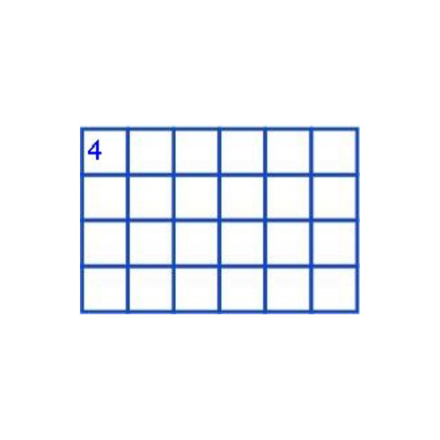 Hünersdorff Sort-kasten PP-CLASSIC, 24 Fächer 225x335x55 mm, blau, mit Tragegriff