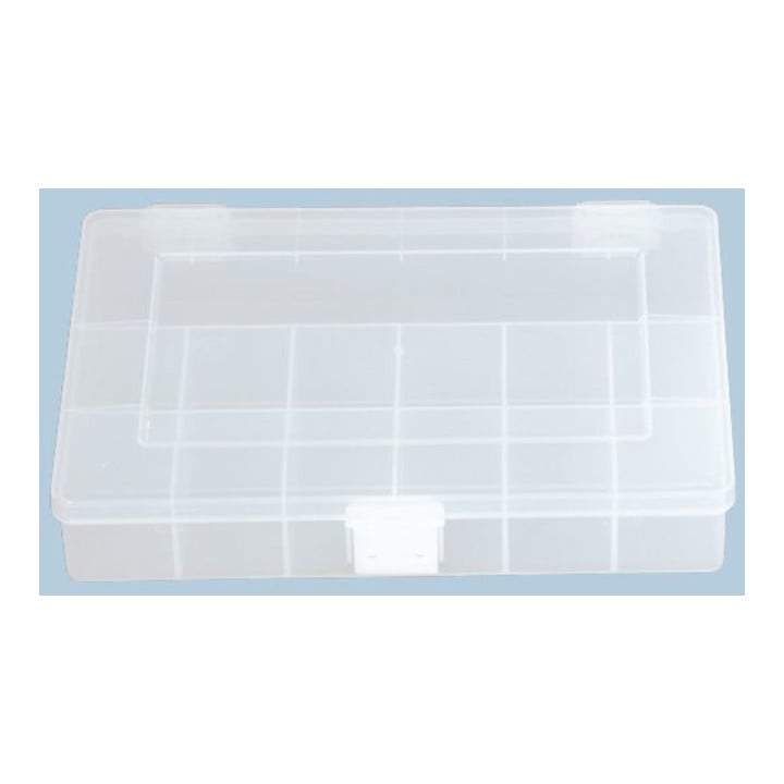 Hünersdorff Sort-kasten PP-COMPACT, 13 Fächer 170x250x46 mm, transparent