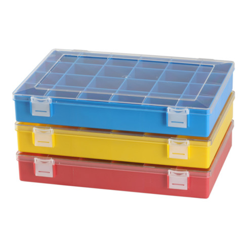 Hünersdorff Sort-kasten PS-CLASSIC, 8 Fächer 225x335x55 mm, rot