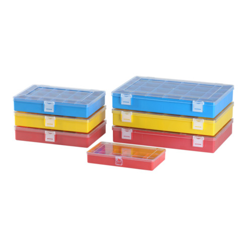 Hünersdorff Sort-kasten PS-CLASSIC, 8 Fächer 225x335x55 mm, rot
