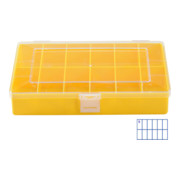 Hünersdorff Sort-kasten PS-COMPACT, 12 Fächer 170x250x46 mm, gelb-1