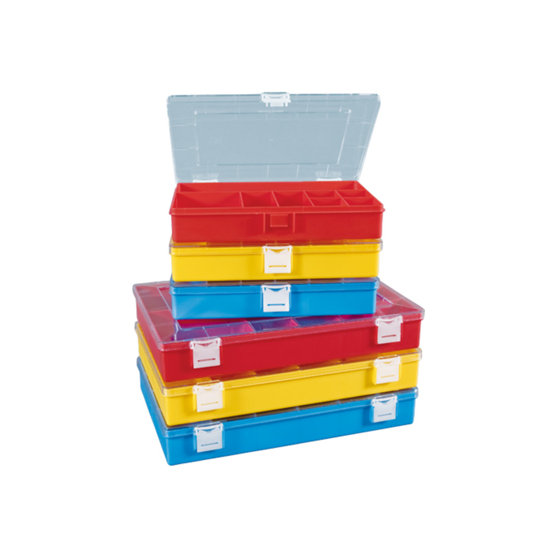 Hünersdorff Sort-kasten PS-COMPACT, 12 Fächer 170x250x46 mm, gelb