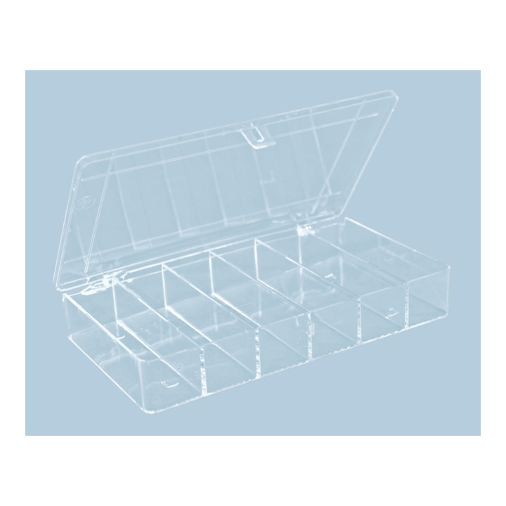 Hünersdorff Sort-kasten PS-MINI, 6 Fächer 120x210x36 mm