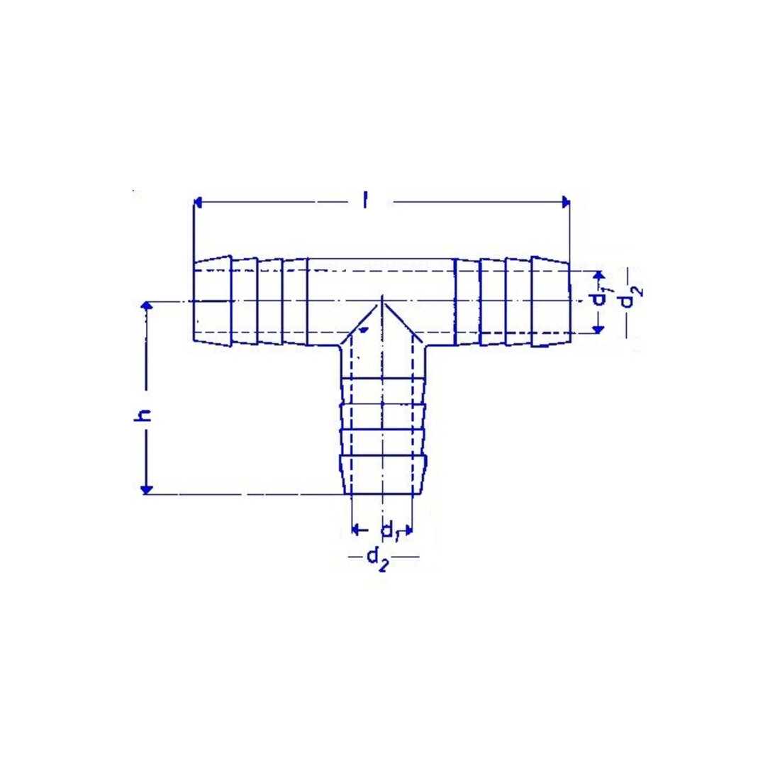 Hünersdorff T-Schlauchverbinder HDPE