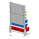 Hünersdorff Tisch-Standregal 41 Sichtboxen PS pulverbeschichtet lichtgrau, 720x1250mm-1