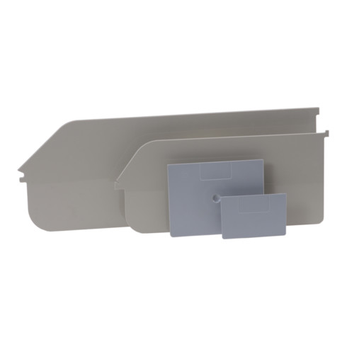 Hünersdorff Trennsteg für Sichtboxen PP Gr.3+3/L grau, groß, 140 x 105 mm