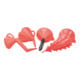 Hünersdorff Trichter-Set 3-teilig, HD-PE Art.-Nr. 950601,950701,951201, rot-2