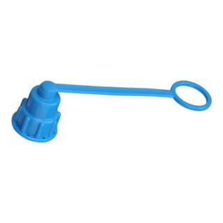 Hünersdorff Tüllen-Verschraubung f. Weithalskanister blau, Ø 24 mm, komplett, HD-PE