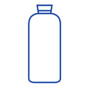 Hünersdorff Weithalsflasche 200 ml, LD-PE naturfarben, rund-4