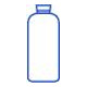 Hünersdorff Weithalsflasche 300 ml, LD-PE naturfarben, rund