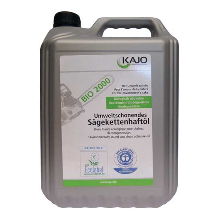 Huile à chaîne de tronçonneuse BIO 2000 76 mm²/s (à 40degr.C) 5 l KAJO