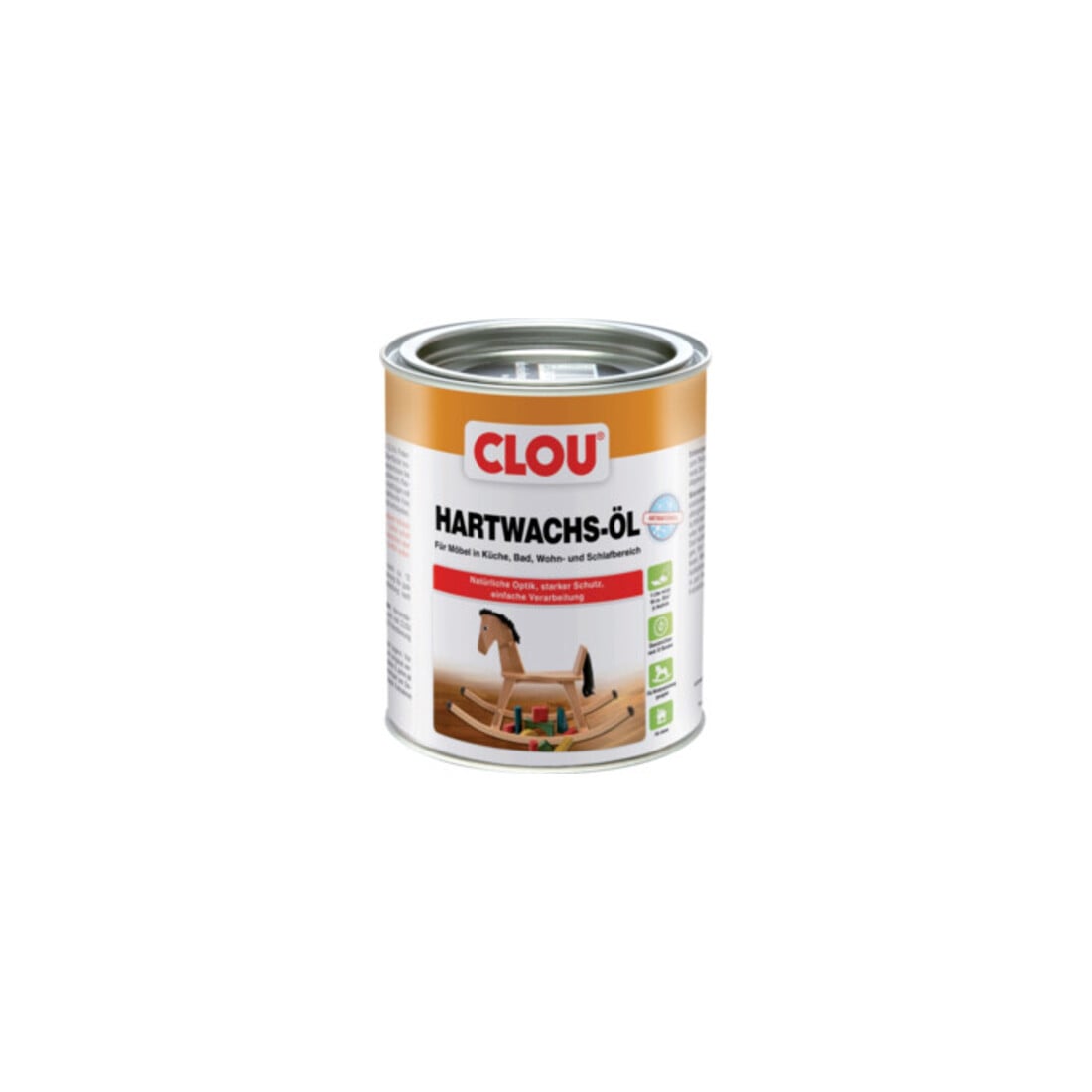 Huile de cire dure incolore liquide incolore 750 ml d'étain CLOU