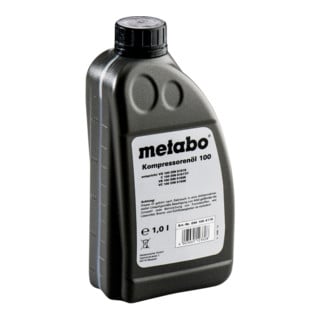 Huile pour compresseur, 1 litre, pour compresseur à piston metabo