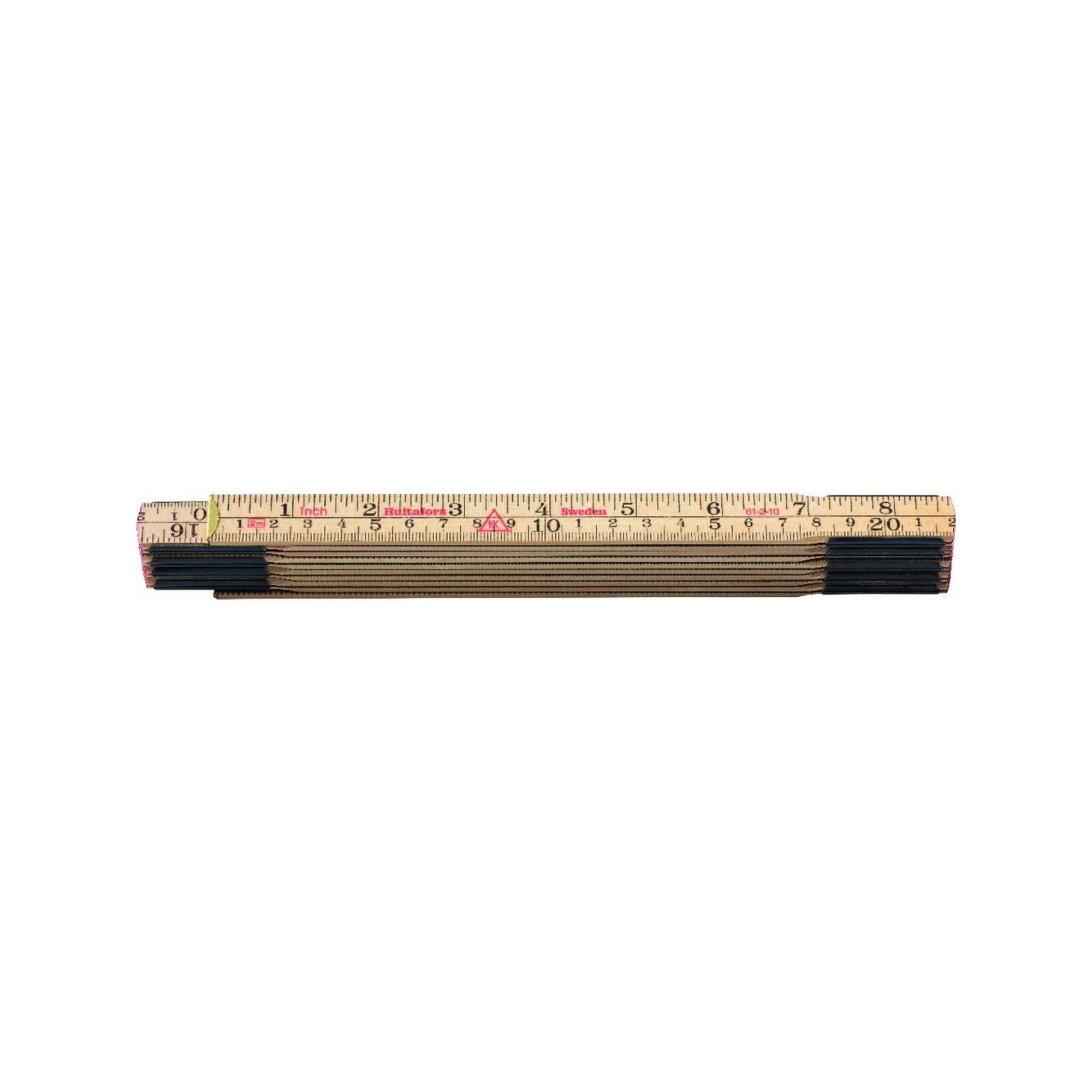 HULTAFORS Gliedermaßstab Birke 2mx17mm natur Zoll/mm-Teilung