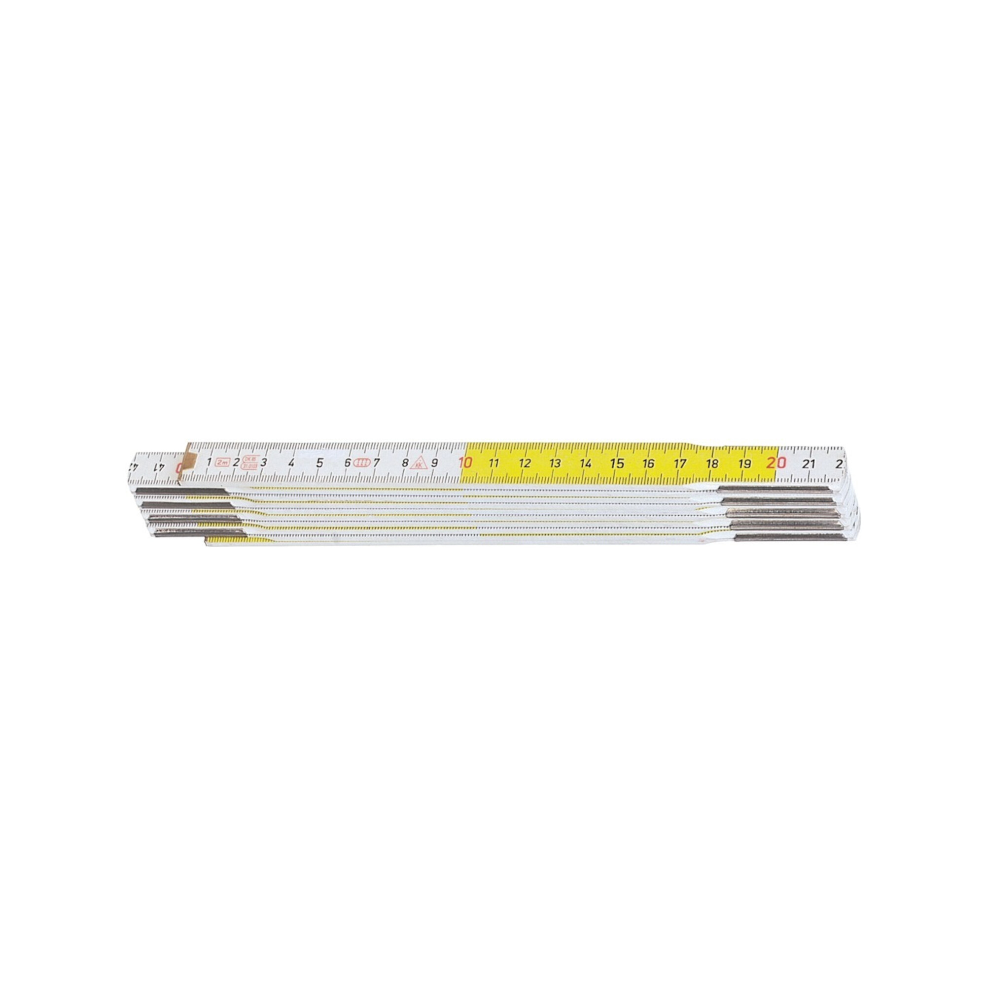 HULTAFORS Gliedermaßstab Buche 2mx17mm gelb-weiß