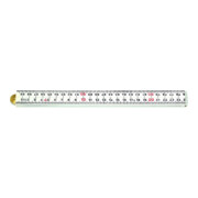HULTAFORS Mètre pliant en plastique blanc, Longueur: 1 m