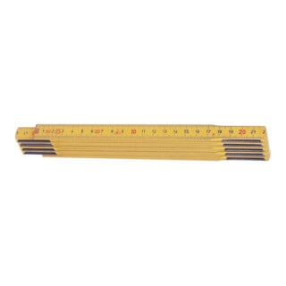 HULTAFORS Règle pliante hêtre 2 m x 17 mm jaune