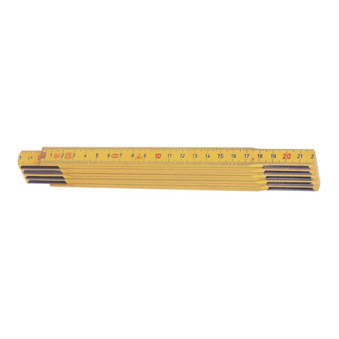HULTAFORS Règle pliante hêtre 2 m x 17 mm jaune