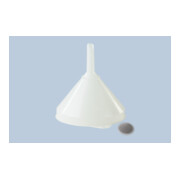 Hünersdorff Entonnoir HD-PE 208 mm avec œillet, bord débordant et tamis, couleur naturelle