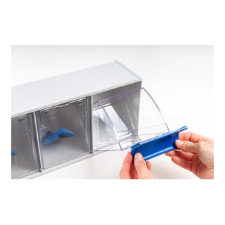 Hünersdorff MultiStore Verrou n° 3 plastique résistant aux chocs gris clair L601xP198xH238 mm