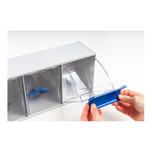 Hünersdorff MultiStore Verrou n° 3 plastique résistant aux chocs gris clair L601xP198xH238 mm
