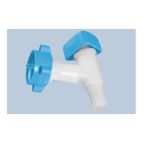 Hünersdorff PROFI robinet de vidange avec raccord S38 pour bidon d'eau ECO, naturel/bleu