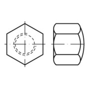 DIN 917 Sechskant-Hutmutter niedrige Form, Edelstahl, blank