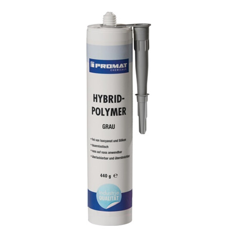 Hybrid-Polymer grau 290ml Kartusche pastös PROMAT b.+100Grad C
