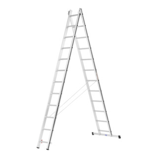 Hymer Alu-Pro, Mehrzweckleiter zweiteilig, 2x12 Sprossen