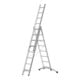 Hymer Alu-Pro, Mehrzweckleiter, dreiteilig mit Smart-Base®-1