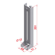 Hymer Bodenkonsole verstellbar-3
