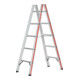 Hymer Dubbele ladder, tweezijdig beklimbaar 6023-1