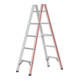 Hymer Dubbele ladder, tweezijdig beklimbaar 6023-2