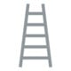 Hymer Dubbele ladder, tweezijdig beklimbaar, 2x5 sporten